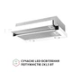 Кухонная вытяжка телескопическая Perfelli TL 602 WH LED, белая выдвижная встраиваемая в шкаф, шириной 60 см - изображение 2