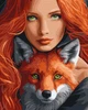 Картина за номерами Вогняна лисиця art_selena_ua 40х50 Ідейка (KHO8320) - зображення 1