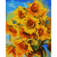 Алмазна мозаїка Яскраві соняшники, 40*50см на підрамнику SANTI (954524) - изображение 1