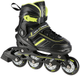 Łyżworolki Nils Extreme NH18191 2 w 1 rozmiar M Czarno-limonowe (5907695591392) - obraz 1