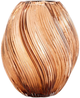 Ваза Homla SWIRL скляна закручена бежева 17 x 21 см (5906496750199) - зображення 1