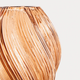 Ваза Homla SWIRL скляна закручена бежева 17 x 21 см (5906496750199) - зображення 2