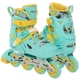 Роликовые коньки Zelart Banwei Enjoy Life Action 220 с защитой размер 39-42 Mint-Yellow - изображение 2