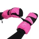 Рукавички гірськолижні дитячі Zelart Luckyloong Action 8778 розмір L-XL (9-12 років) Pink-Black - зображення 3