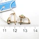 Серьги золото 585° 1,50г. детские имитация изумруд (с03460) - изображение 7
