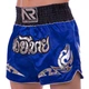Шорты для тайского бокса и кикбоксинга Another Boxing Heroe 2346 размер L (48-50) Blue-Black-Silver - изображение 1