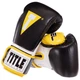 Перчатки для бокса и единоборств на липучке Title Boxing 3780 Black-Yellow 10 унций - изображение 3