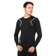 Спортивная компрессионная футболка мужская Zelart Heroe 510 размер 2XL (180-185 см) Black-White - изображение 2