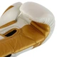Перчатки для бокса кожаные на липучке Zelart Elit Fight Gear Heroe 8291 12 унций White-Gold - изображение 5