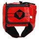 Шлем боксерский открытый кожаный Zelart Fistrage Heroe 4150 размер XL Red - изображение 5