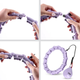 Hula-hop HMS OHA02 Violet z wypustkami i obciążnikiem One Fitness + pas BR160 (5907695552935) - obraz 10
