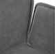 Krzesło do kuchni i salonu HOMLA  871707 LUGRO obrotowe 54 x 60 x 91 cm Szare (5904183871707) - obraz 5