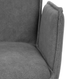 Krzesło do kuchni i salonu HOMLA  871707 LUGRO obrotowe 54 x 60 x 91 cm Szare (5904183871707) - obraz 6