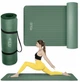 Коврик (мат) спортивный 4FIZJO NBR 180 x 60 x 1 см для йоги и фитнеса Navy Green (P-5905973406680) - изображение 1