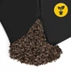 Подушка для йоги и медитации 4FIZJO Zafu полукруглая 40 x 30 x 12 см Black (P-5907739315519) - изображение 7