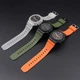 Ремешок для Casio G-Shock GM-2100 GA2100/2110 Army Green Silver - изображение 4