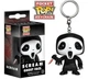 Крик брелок Ghost Face Призрачное лицо funko pop фигурка scream 4 см Черный - изображение 1