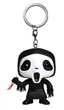 Крик брелок Ghost Face Призрачное лицо funko pop фигурка scream 4 см Черный - изображение 2