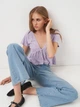 Топ женский Pull & Bear 9244314612 M Лиловый (KC1000000037530) - изображение 3