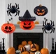 Паперовий декор на Хелловін Павук , Гофрована куля прикраса на Хелловін, Halloween - зображення 2