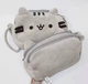 Пенал-косметичка Кіт Пушин Pusheen cat сірий плюш для шкільного приладдя - зображення 4