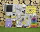 Бизиборд игрушка для раннего развития Busy Child Cтандарт Максимальный Фиолетовый с Желтым 50 х 65 см - изображение 7