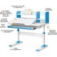 Дитяча парта TH-330 ErgoKids TH-330 W/BL, Blue - зображення 3