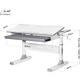 Детская парта Edmonton Multicolor Mealux BD-610 W/MC + G Lite - изображение 3