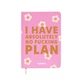 Мини-планер Orner I have absolutely no plan, розовый (orner-3011) - изображение 1