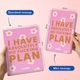 Мини-планер Orner I have absolutely no plan, розовый (orner-3011) - изображение 7