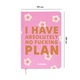 Мини-планер Orner I have absolutely no plan, розовый (orner-3011) - изображение 10