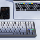 Беспроводная механическая клавиатура Attack SHARK M87 PRO V2 (87 клавиш, BT5.0, 2.4 Гц, USB Type-C, RGB, 5000 мАч, Gradient Gray) - изображение 3