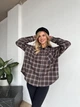 Жіноча фланелева сорочка у клітинку Uaclothes 48-52 Капучино (like35248-156681361) - изображение 1