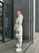 Жіноче зимове пальто-пуховик з капюшоном та паском Uaclothes 48-50 Молочний (like35217-156371371) - зображення 4