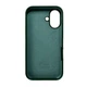 Чохол Silicone Premium case MagSafe з захистом камери та дисплея для iPhone 16 Full Protective dark green 1849 - изображение 3