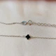 Серебряное колье 925 пробы ван клиф клевер брендовый Van Cleef в родии - изображение 5