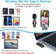 Беспроводной петличный микрофон Qhot для iPhone 15 серии/Android/ Черный - изображение 5