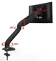 Настільне кріплення кронштейн 75х75 100х100 на діагональ 22"-32" UFT MM1 Mount Black - зображення 6