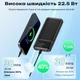 Повербанк 10000 mAh 22.5W powerbank Yoki MaxCap с LED-дисплеем и быстрой зарядкой PD/QC с кабелем Type-C портативная батарея павербанк для телефона apple айфона iphone самсунг samsung роутера планшета универсальный портативный пауэрбанк - изображение 4