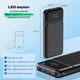 Повербанк 10000 mAh 22.5W powerbank Yoki MaxCap с LED-дисплеем и быстрой зарядкой PD/QC с кабелем Type-C портативная батарея павербанк для телефона apple айфона iphone самсунг samsung роутера планшета универсальный портативный пауэрбанк - изображение 5