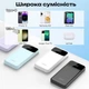 Повербанк 10000 mAh 22.5W powerbank Yoki MaxCap с LED-дисплеем и быстрой зарядкой PD/QC с кабелем Type-C портативная батарея павербанк для телефона apple айфона iphone самсунг samsung роутера планшета универсальный портативный пауэрбанк - изображение 8