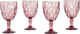Zestaw kieliszków Homla LUNO do wina różowy 340 ml 4 szt (5906496748219) - obraz 1