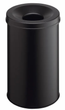 Kosz na śmieci Durable SAFE 30 ognioodporny metalowy Czarny (4005546988542) - obraz 1