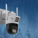Уличная поворотная камера видеонаблюдения 6мп, IP камера наблюдения белая - изображение 6
