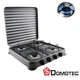 Варочная поверхность газовая плита Domotec настольная на 4 конфорки, Серый таганок газовый - изображение 1