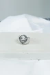 Печатка серебряная Георгий Победоносец с черной эмалью 60018р, 21.5 размер - изображение 7