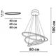 Підвісна люстра Friendlylight Wheel 3 Gold FL5127 - зображення 3