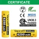 Аккумулятор 21700 Li-Ion Vapcell INR21700 F63 6250mAh, 12.5A, 4.2/3.6/2.5V, Gold - изображение 5