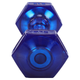 Гантель для фитнеса с TPU покрытием Zelart Jelly Urethane Coated Dumbbells TA-2946-5LB 1шт 2,3кг фиолетовый - изображение 3