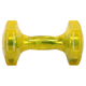 Гантель для фитнеса с TPU покрытием Zelart Jelly Urethane Coated Dumbbells TA-2946-7_5LB 1шт 3,4кг желтый - изображение 2